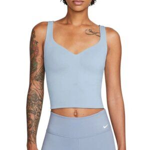 NIKE ALATE Sports Bra Tank Built in Padding Light Sky Blue Size S